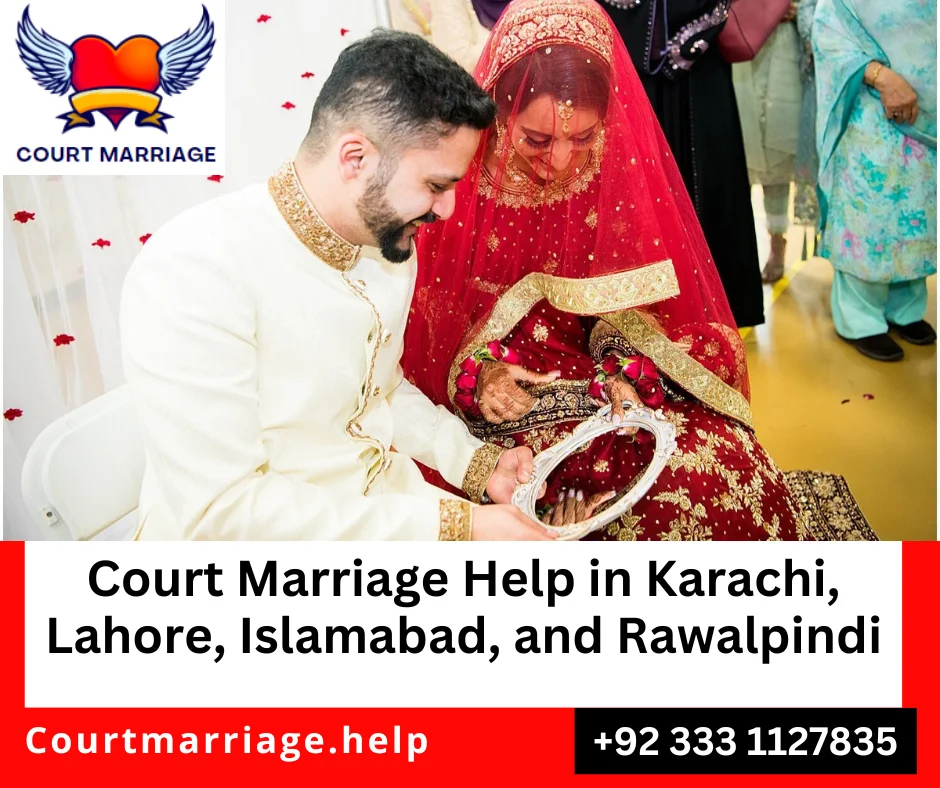 Expert services for Court marriage help in Karachi, Lahore, Islamabad and Rawalpindi, Pakistan.